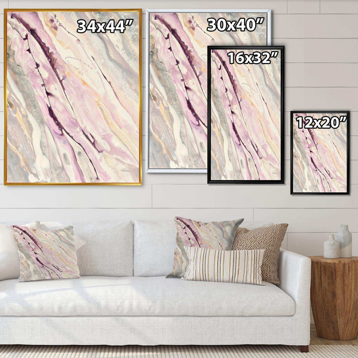 Shaby Pink Marble - Shabby Chic Living Room Wall Decor