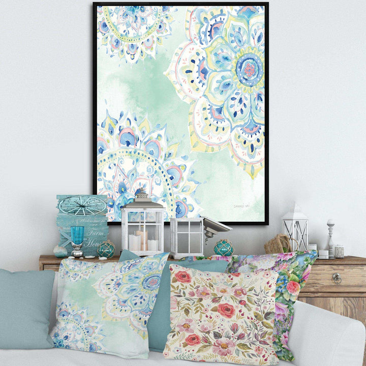 Watercolor mandalas IV - Farmhouse Canvas Wall Art