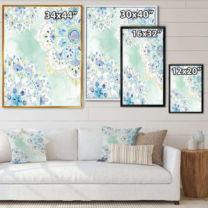 Watercolor mandalas IV - Farmhouse Canvas Wall Art