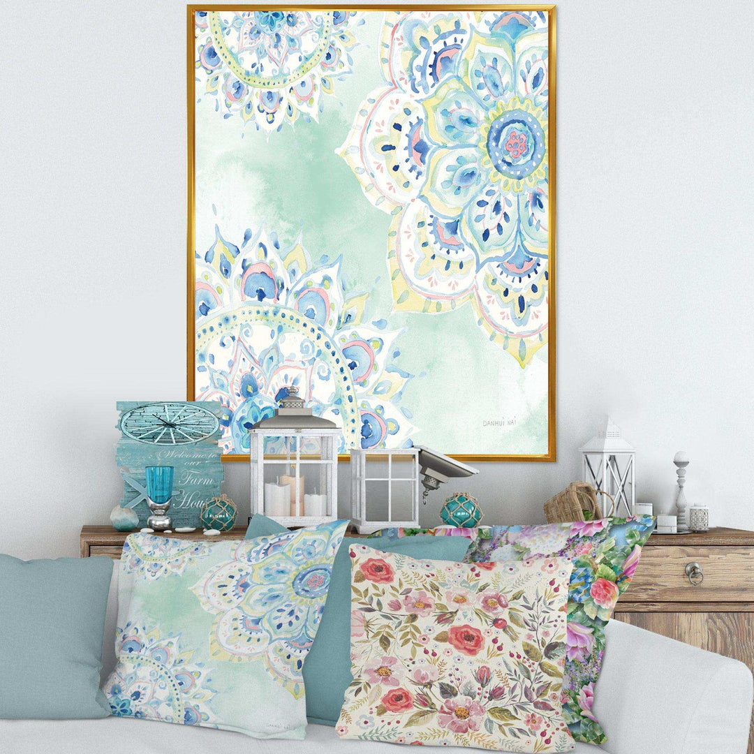 Watercolor mandalas IV - Farmhouse Canvas Wall Art