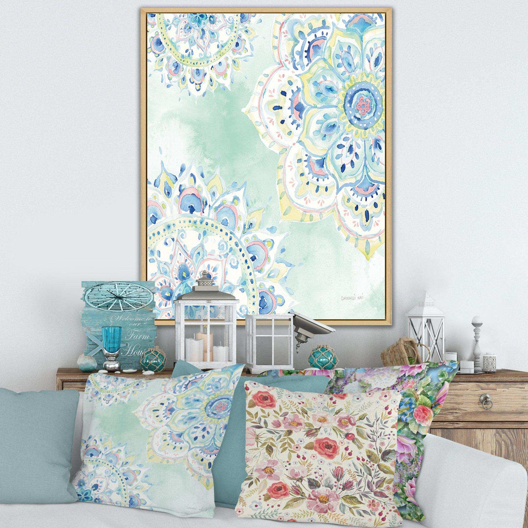 Watercolor mandalas IV - Farmhouse Canvas Wall Art