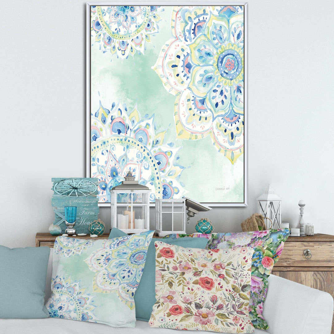 Watercolor mandalas IV - Farmhouse Canvas Wall Art