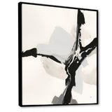 Abstract Neutral III Framed Canvas Vibrant Black - 1.5" Thick