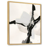 Abstract Neutral III Framed Canvas Matte White - 1.5" Thick