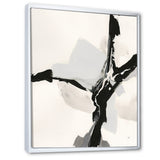 Abstract Neutral III Framed Canvas Matte White - 1.5" Thick