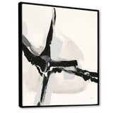Abstract Neutral I Framed Canvas Vibrant Black - 1.5" Thick