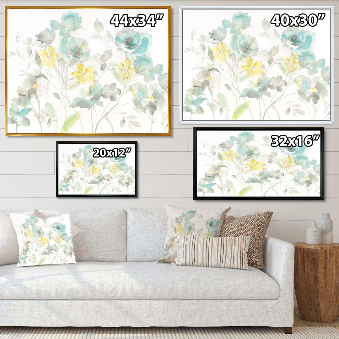 Aqua Rose Natural Element - Traditional Wall Art Prints
