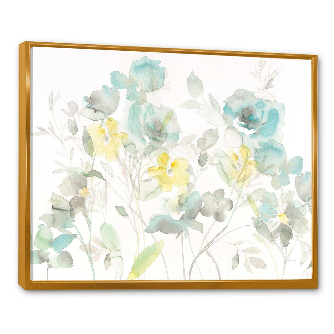 Aqua Rose Natural Element - Traditional Wall Art Prints