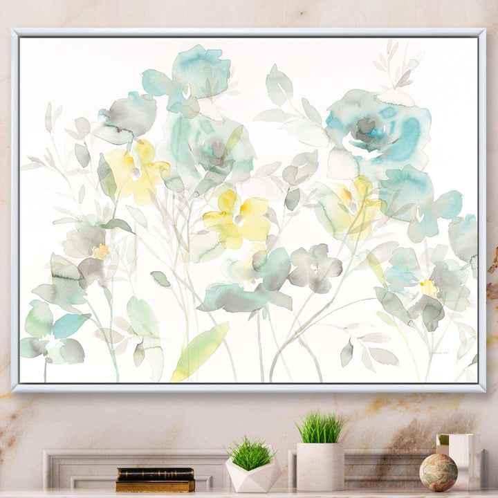 Aqua Rose Natural Element - Traditional Wall Art Prints