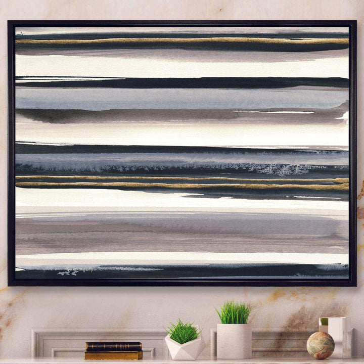 Gold Watercolor Amethyst I - Modern Wall Art Prints