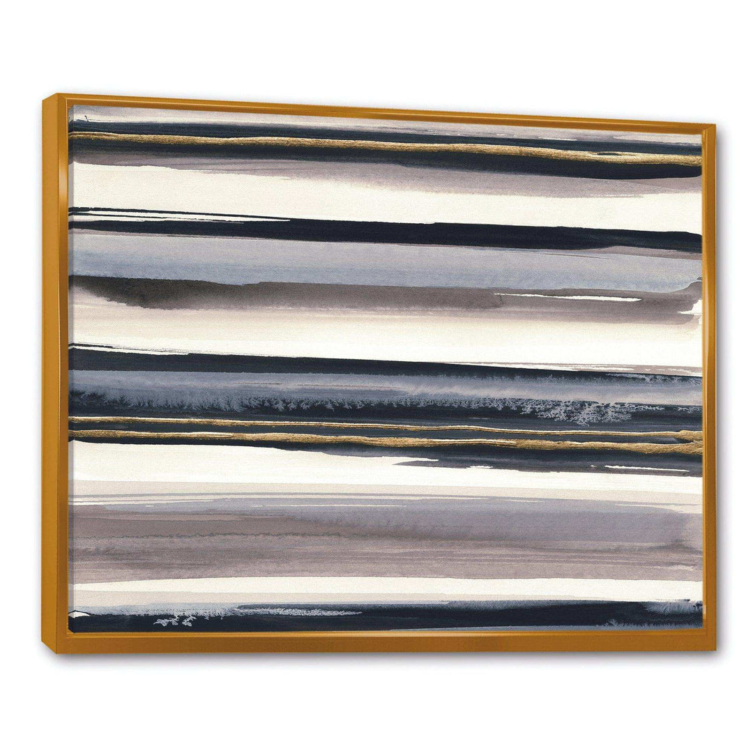 Gold Watercolor Amethyst I - Modern Wall Art Prints