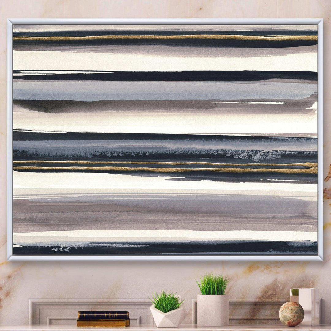Gold Watercolor Amethyst I - Modern Wall Art Prints