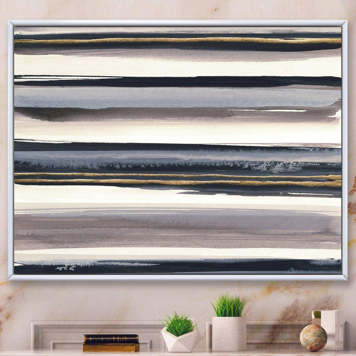 Gold Watercolor Amethyst I - Modern Wall Art Prints