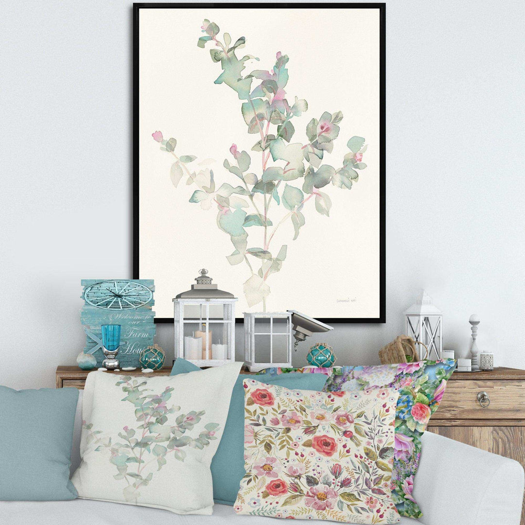 Eucalyptus leaves II - Traditional Bedroom Wall Art