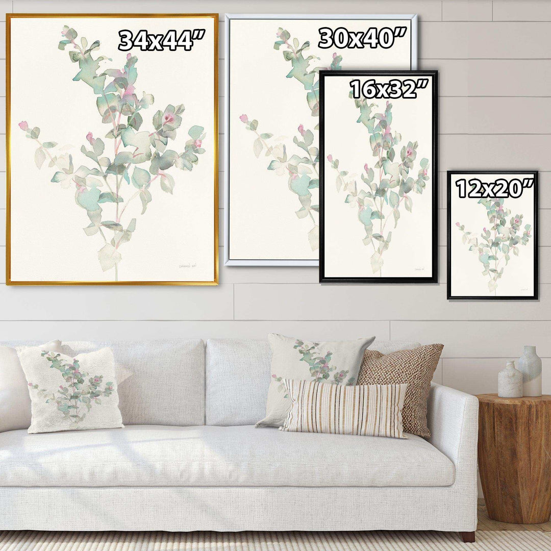 Eucalyptus leaves II - Traditional Bedroom Wall Art
