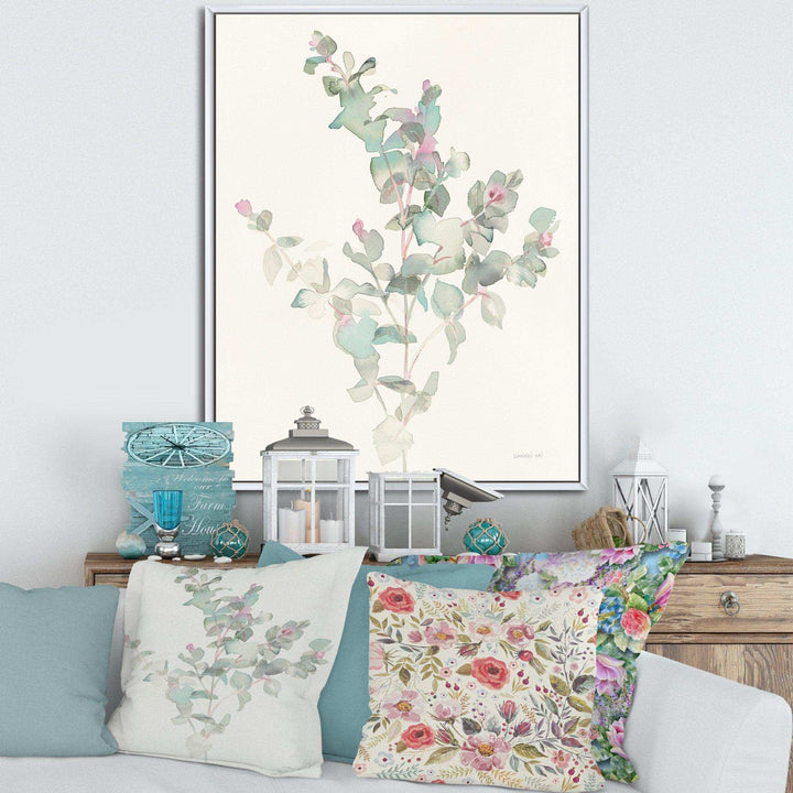 Eucalyptus leaves II - Traditional Bedroom Wall Art