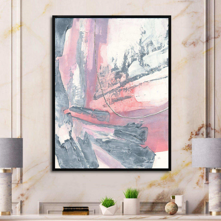 Durty Shabby Pink Blush I - Shabby Chic Bedroom Wall Art