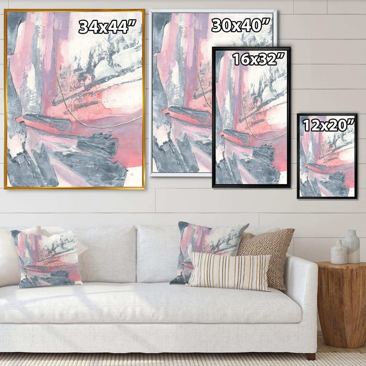 Durty Shabby Pink Blush I - Shabby Chic Bedroom Wall Art
