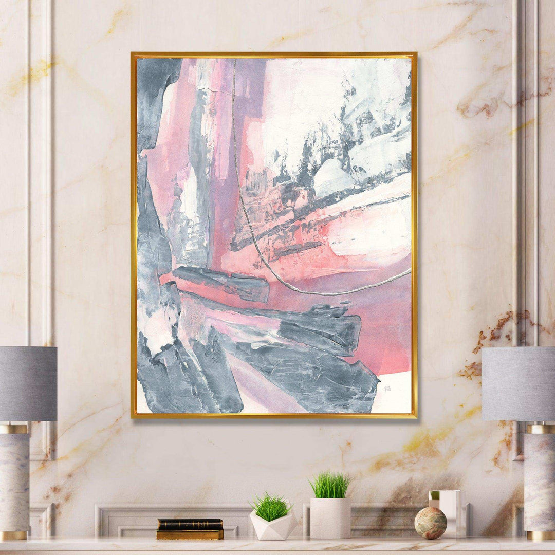 Durty Shabby Pink Blush I - Shabby Chic Bedroom Wall Art