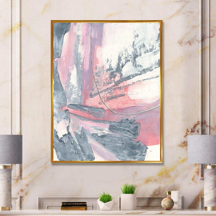 Durty Shabby Pink Blush I - Shabby Chic Bedroom Wall Art