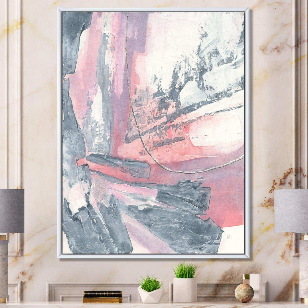 Durty Shabby Pink Blush I - Shabby Chic Bedroom Wall Art