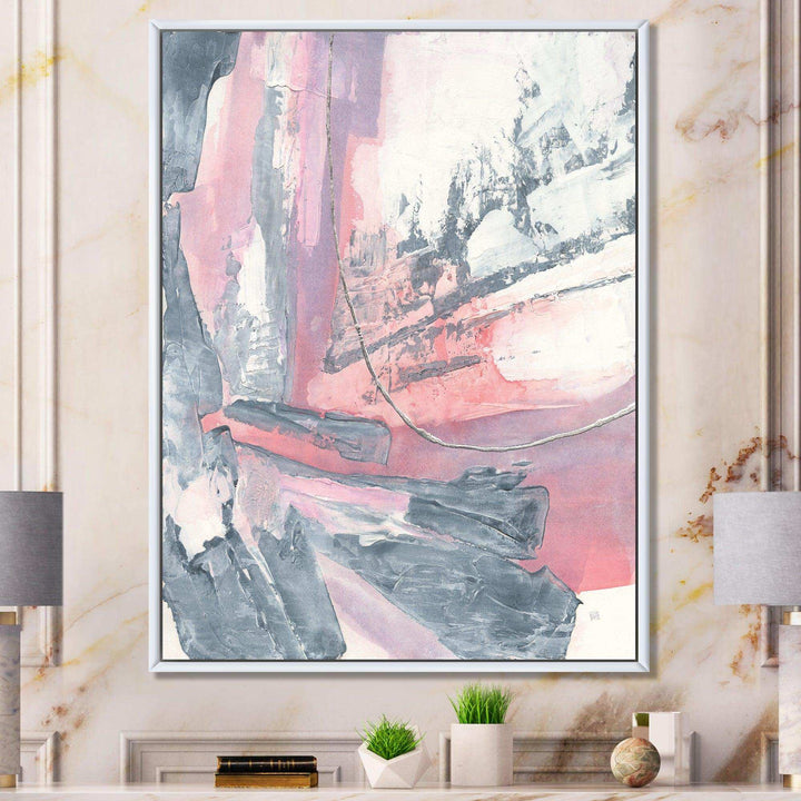 Durty Shabby Pink Blush I - Shabby Chic Bedroom Wall Art