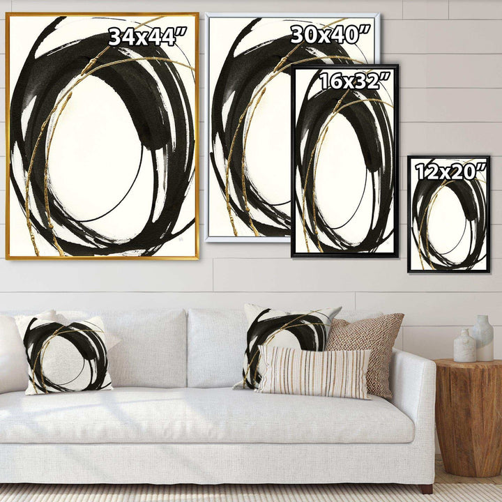 Gold Glamour Circle I - Posh &amp; Luxe Wall Art Prints