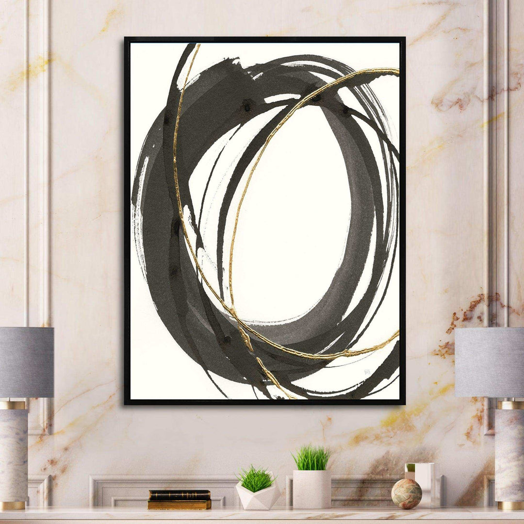 Gold Glamour Circle IV - Posh &amp; Luxe Wall Art Prints