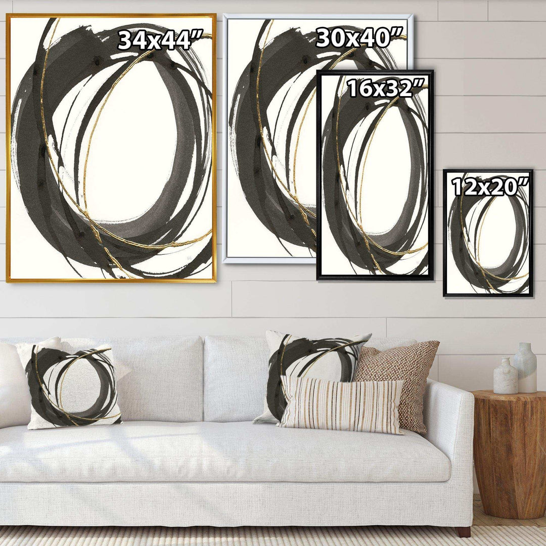 Gold Glamour Circle IV - Posh &amp; Luxe Wall Art Prints