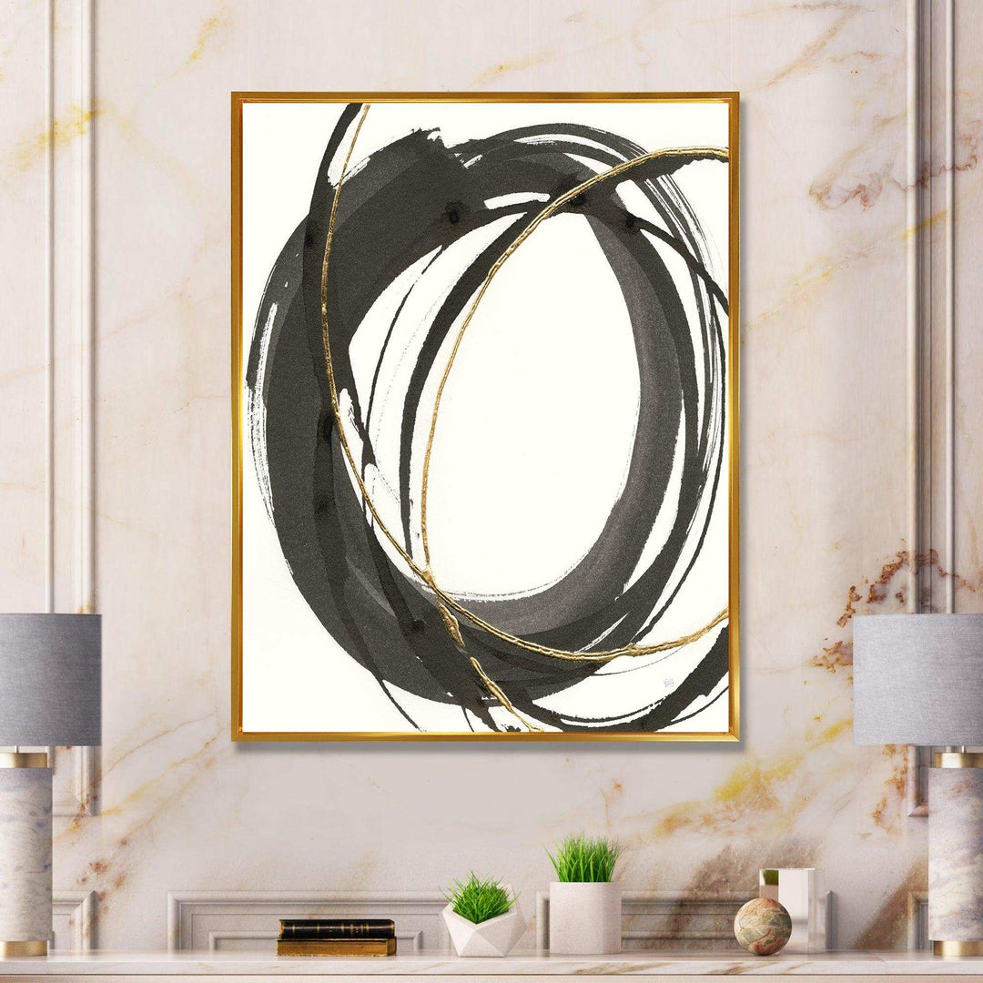 Gold Glamour Circle IV - Posh &amp; Luxe Wall Art Prints