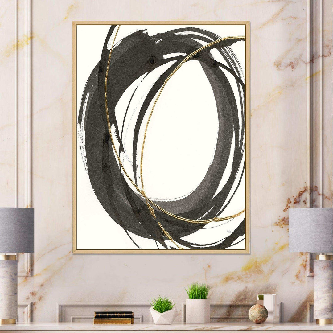 Gold Glamour Circle IV - Posh &amp; Luxe Wall Art Prints