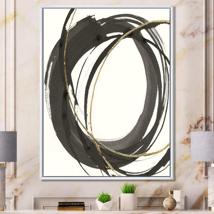 Gold Glamour Circle IV - Posh &amp; Luxe Wall Art Prints