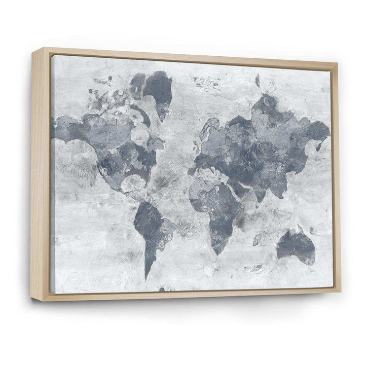 Golden Grey World Neutral - Traditional Wall Art Prints