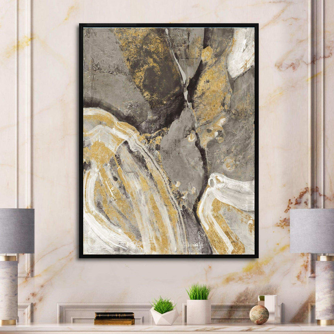 Glam Phoenix Neutral - Modern Canvas Wall Art