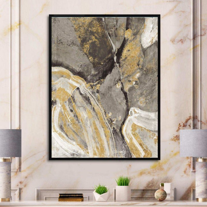 Glam Phoenix Neutral - Modern Canvas Wall Art
