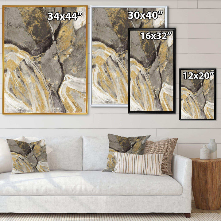 Glam Phoenix Neutral - Modern Canvas Wall Art