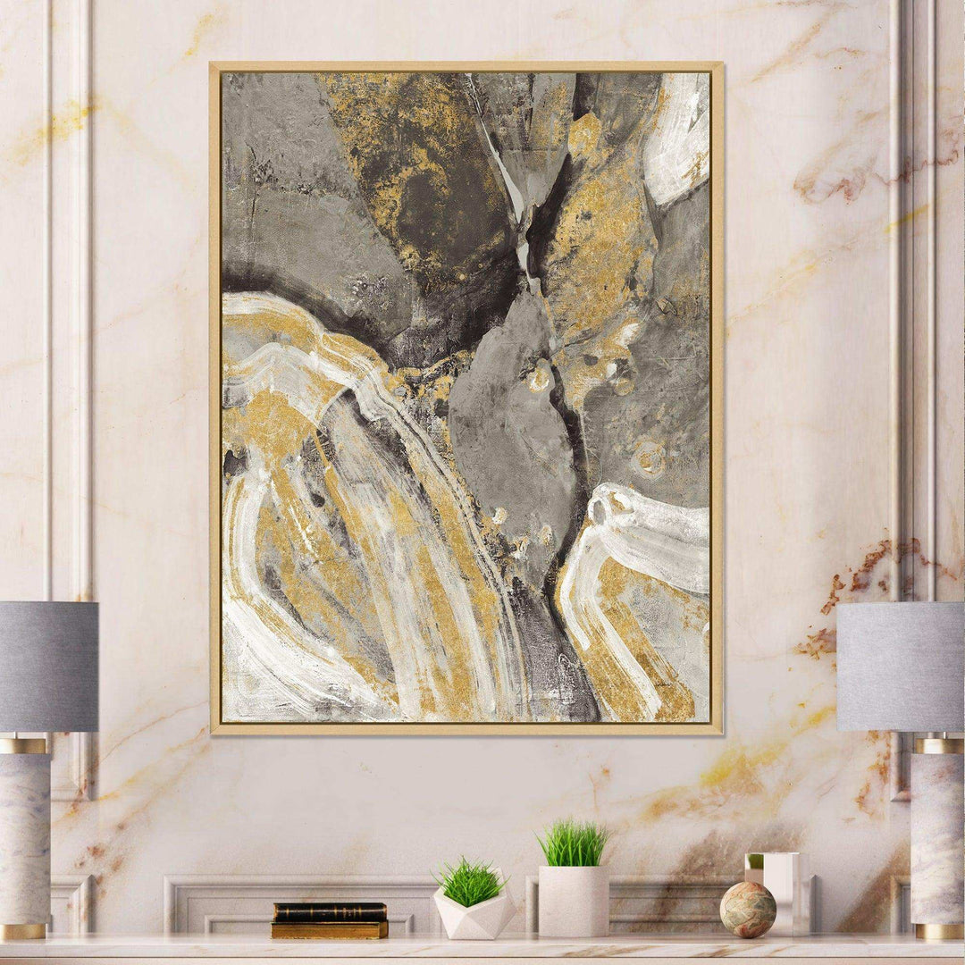 Glam Phoenix Neutral - Modern Canvas Wall Art