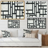 Black and White Labyrinth geometric
