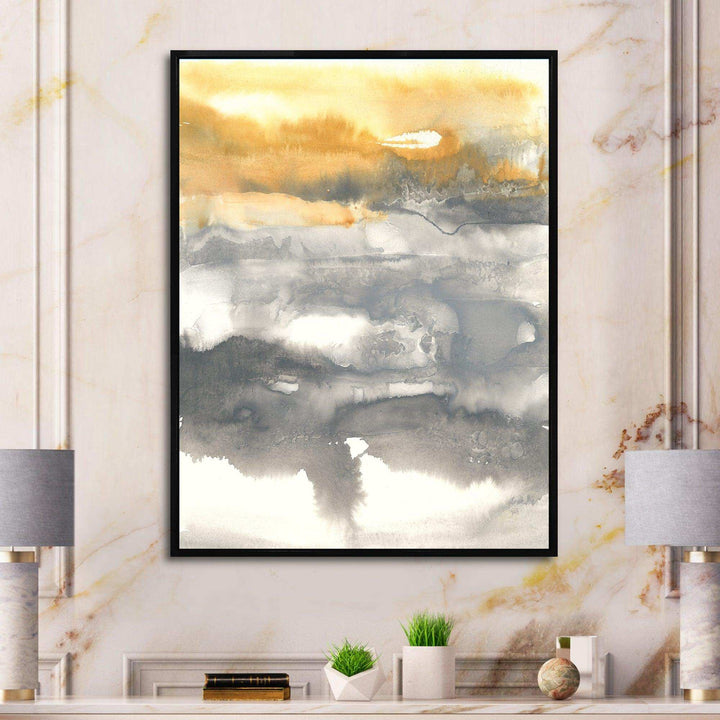 Gold Glamour Direction II - Modern Canvas Wall Art