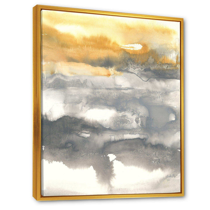 Gold Glamour Direction II - Modern Canvas Wall Art