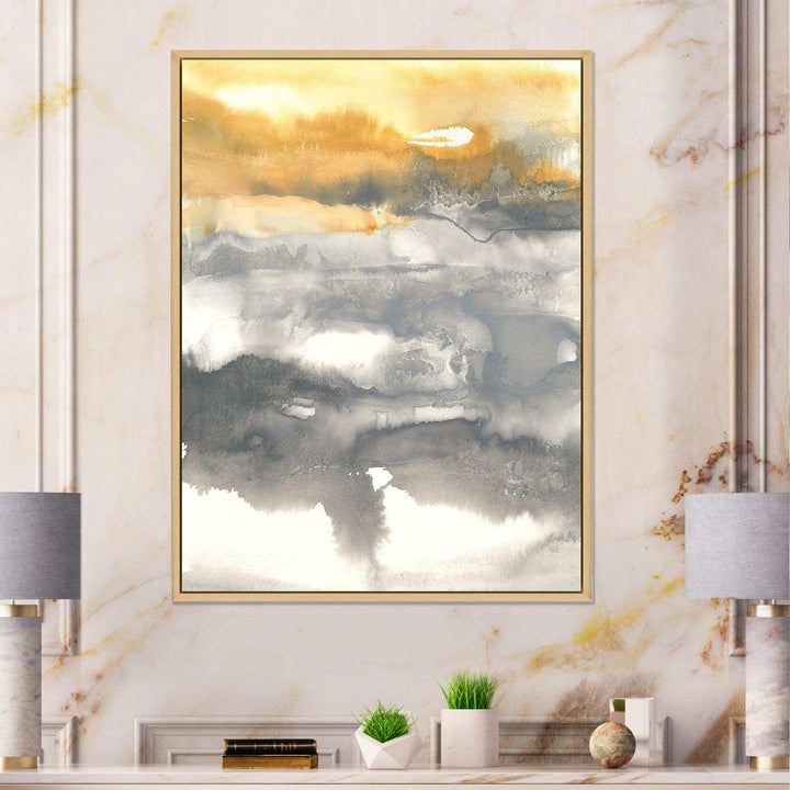 Gold Glamour Direction II - Modern Canvas Wall Art