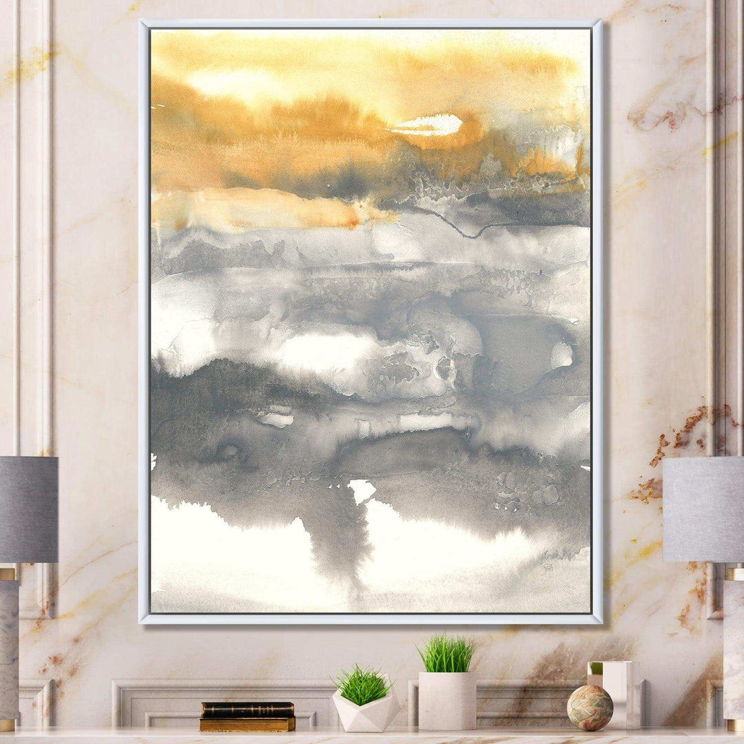 Gold Glamour Direction II - Modern Canvas Wall Art
