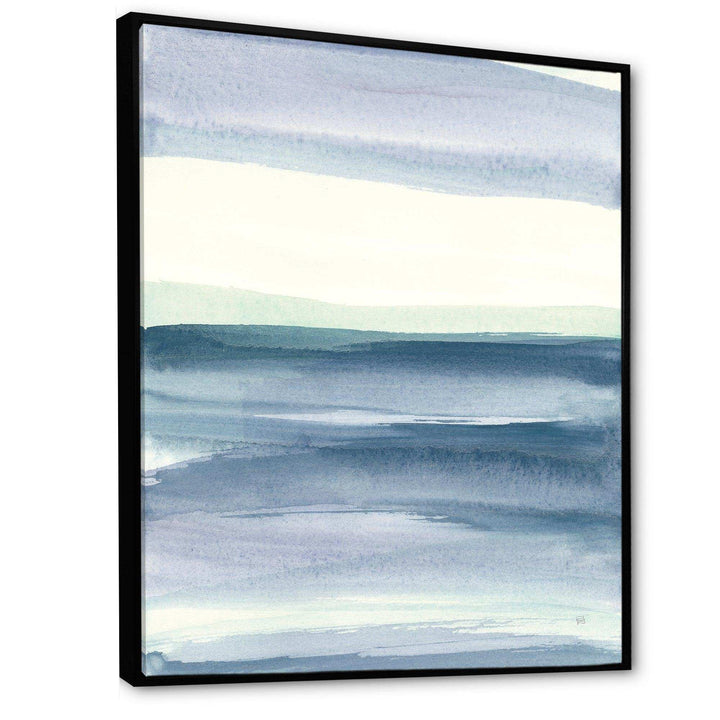 Mint Indigo Dawn I - Farmhouse Living Room Wall Decor