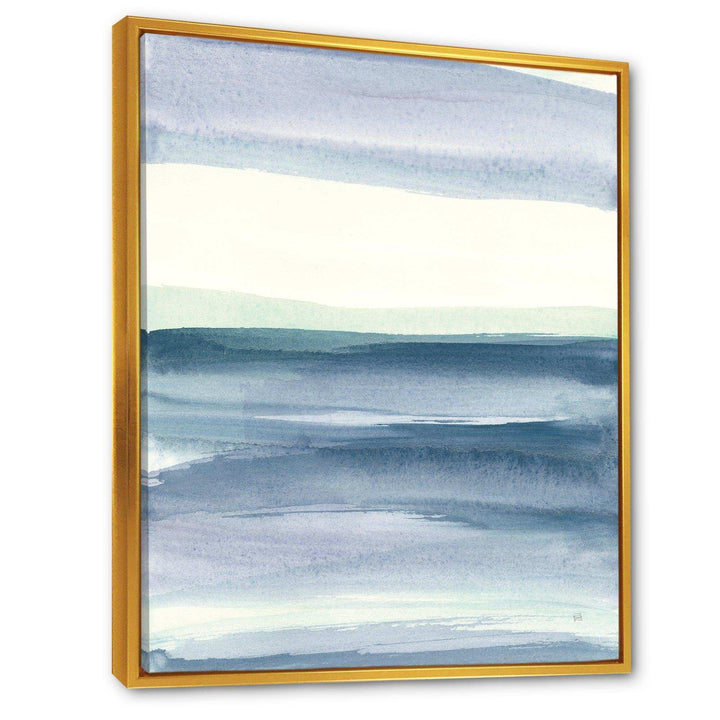 Mint Indigo Dawn I - Farmhouse Living Room Wall Decor