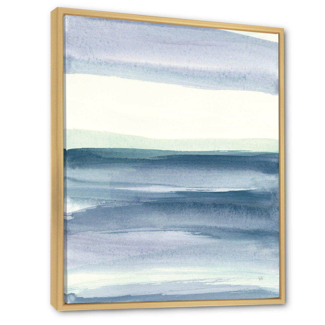 Mint Indigo Dawn I - Farmhouse Living Room Wall Decor