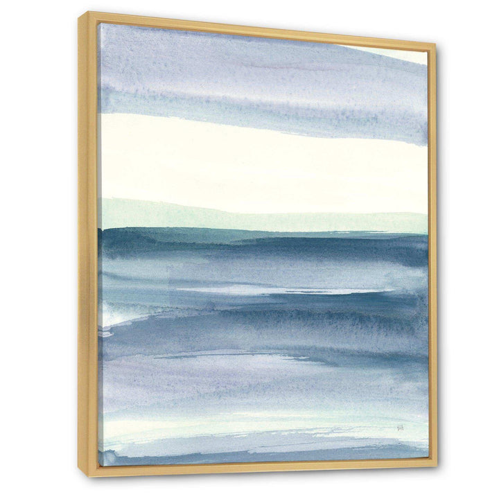 Mint Indigo Dawn I - Farmhouse Living Room Wall Decor
