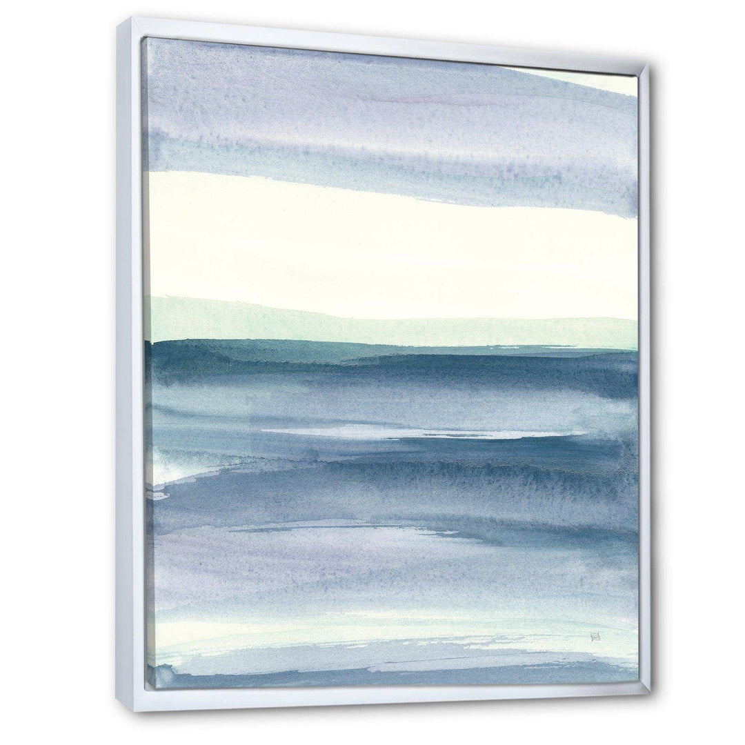 Mint Indigo Dawn I - Farmhouse Living Room Wall Decor