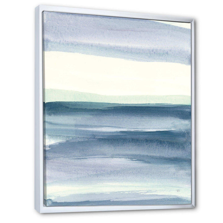 Mint Indigo Dawn I - Farmhouse Living Room Wall Decor