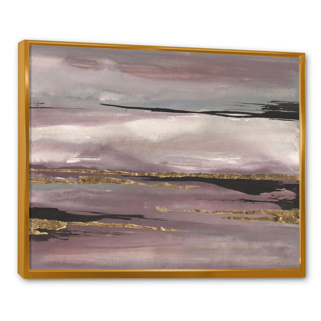 Purple Glam Storm III - Modern Bedroom Wall Art