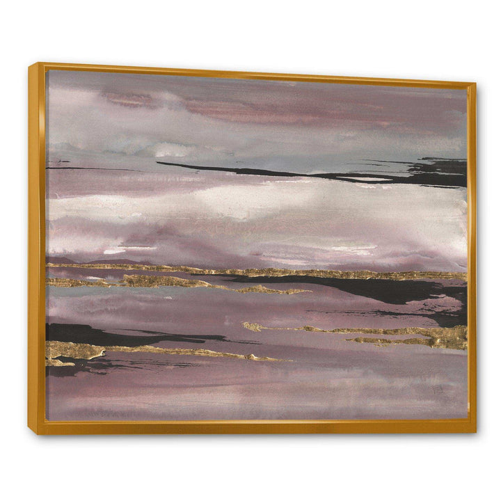 Purple Glam Storm III - Modern Bedroom Wall Art